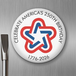 America's 250th Birthday - 1776-2026 Vintage Star Magnet
