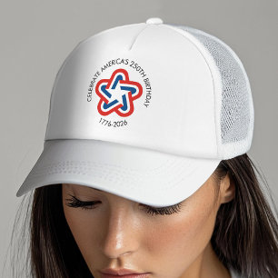 America's 250th Birthday - 1776-2026 Vintage Star Trucker Hat