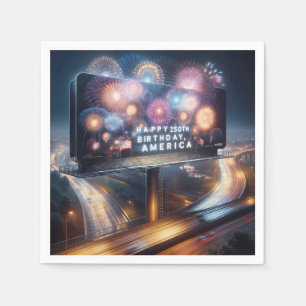 America's 250th Birthday Billboard Napkins