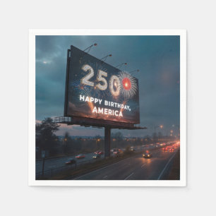 America's 250th Birthday Billboard Napkins