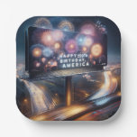 America&#39;s 250th Birthday Billboard Paper Plates