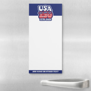 America's 250th Birthday - Groovy USA 250 Magnetic Notepad