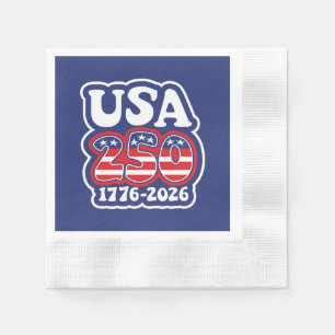 America's 250th Birthday - Groovy USA 250 Napkins
