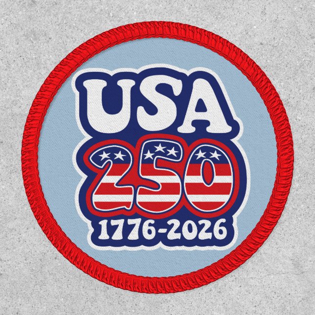 America's 250th Birthday - Groovy USA 250 Patch (Front)