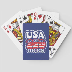 America's 250th Birthday - Groovy USA 250 Poker Cards