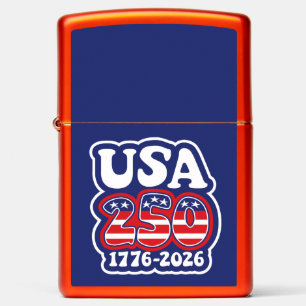 America's 250th Birthday - Groovy USA 250 Zippo Lighter