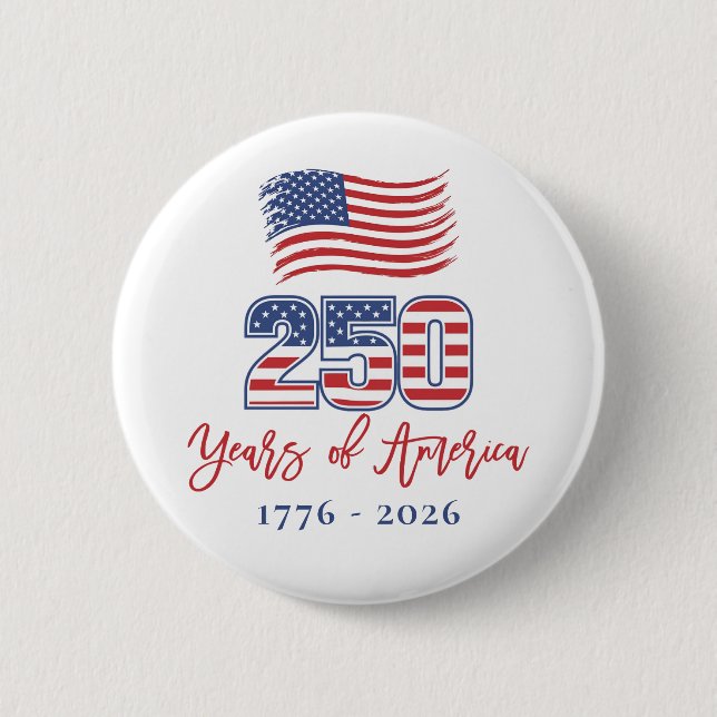 America's 250th Birthday Party Button (Front)