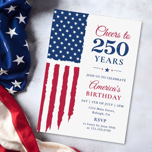 America's 250th Birthday Party Invitation (Creator Uploaded)