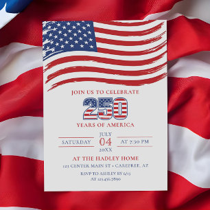America's 250th Birthday Party Invitation