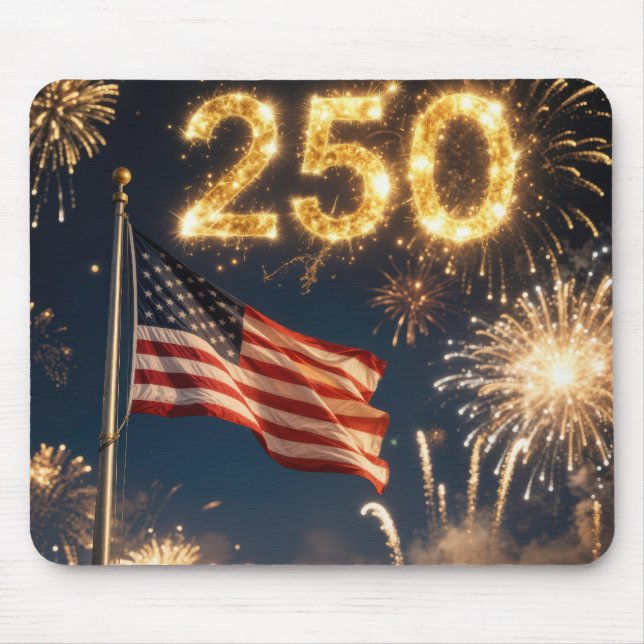 America's 250th Birthday Party Mouse Pad (Front)