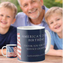 America's 250th Birthday Veteran Grandpa Thank You