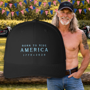 America's 250th Born To Ride Team Group Ice Blue