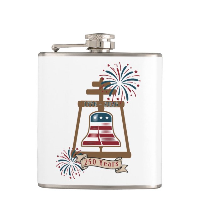 America's 250th Riverside Raincross Flask (Front)