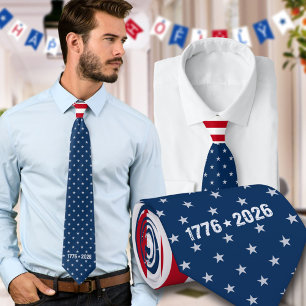 America's 250th Stars And Stripes1776-2026 Neck Tie