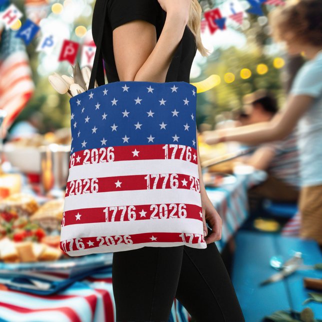 America's 250th Stars And Stripes1776-2026 Tote Bag (Creator Uploaded)