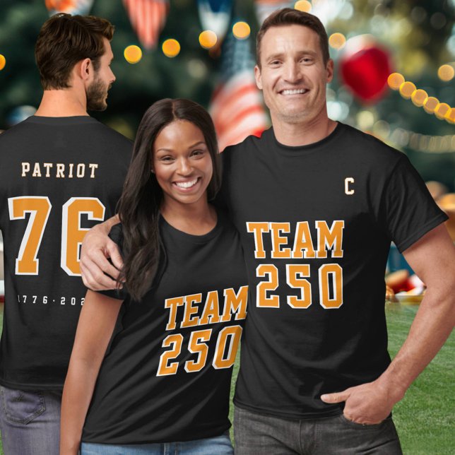 America's 250th Team 250 Event Name Party Jersey   T-Shirt (Creator Uploaded)