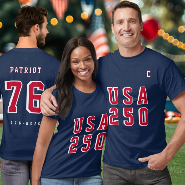 America's 250th USA 250 Event Name Party Jersey  T-Shirt (Creator Uploaded)