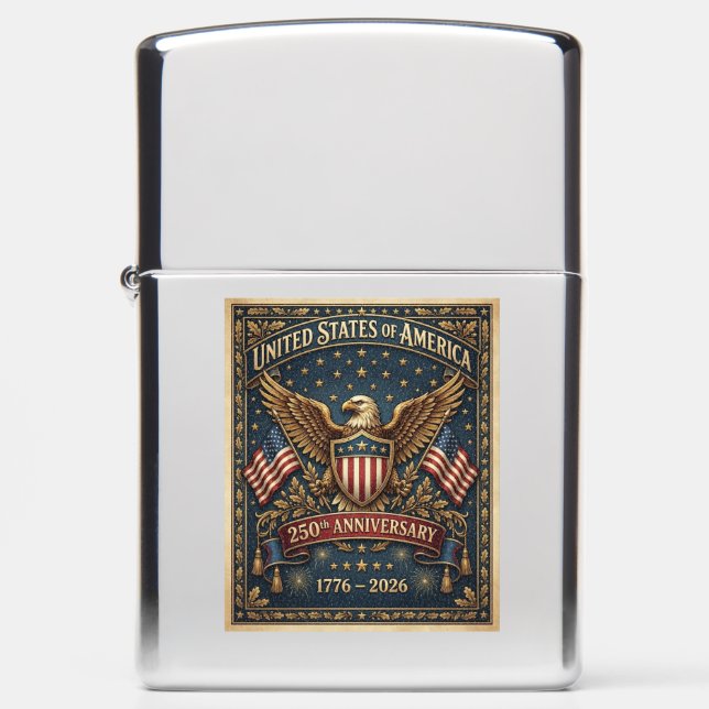 America's 250th Version 1    Zippo Lighter (Front)