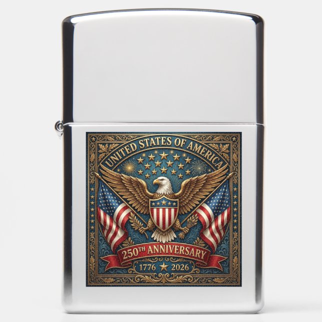 America's 250th Version 2 Zippo Lighter (Front)