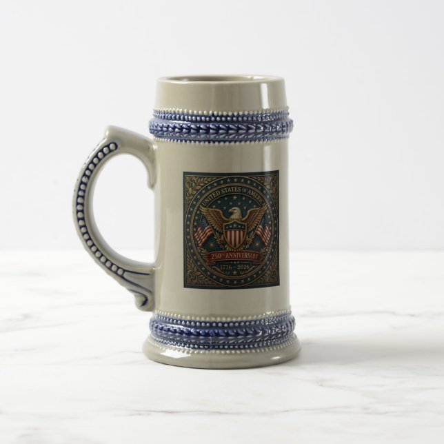 America's 250th Version 3 Beer Stein (Left)