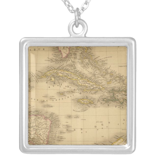 Americas 2 silver plated necklace (Front)