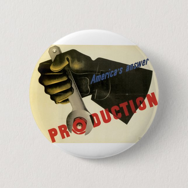 America's Answer! Production Button (Front)