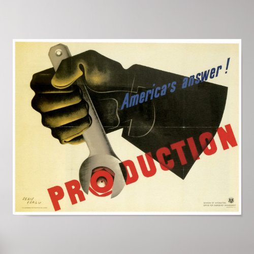 Americas Answer  Production Poster