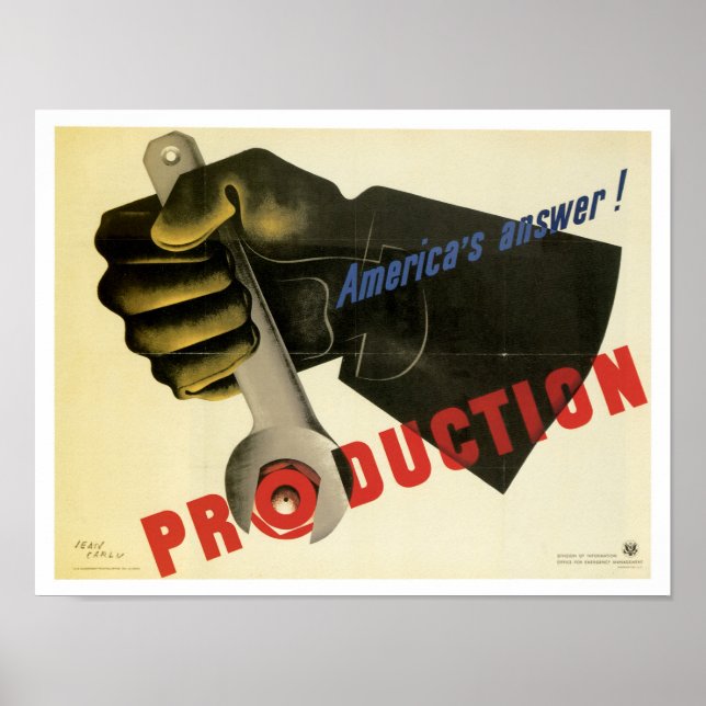 America's Answer! Production Poster (Front)