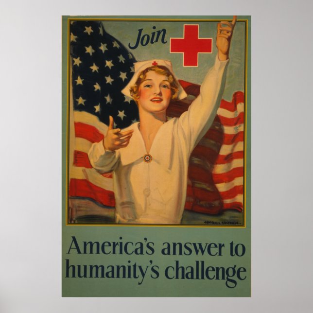 America's answer to humanity's challenge poster (Front)