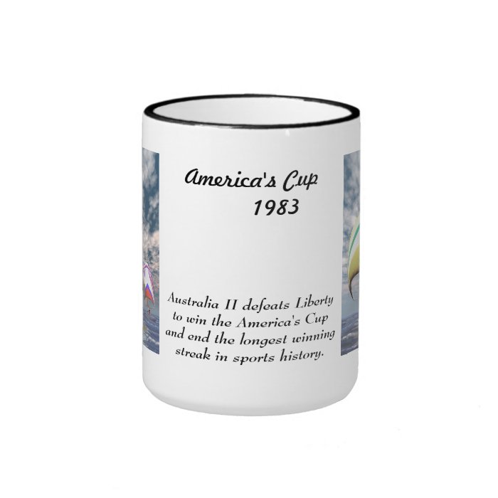 America's cup . . . the upset. coffee mug