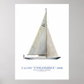 americas cup yacht 'endeavour', tony fernandes poster