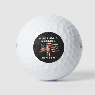 America's Decline Is Over Trump Patriotic American Golf Balls