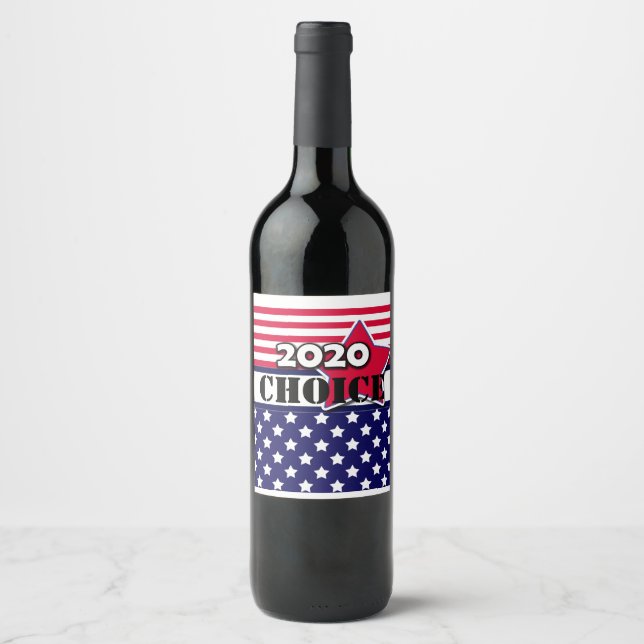 America's election, 2020, election, personalized wine label (Front)