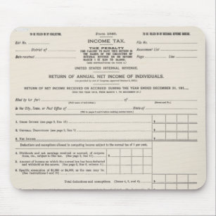 America's First Income Tax Form Mousepad