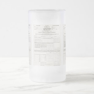 America's First Income Tax Glass Mug