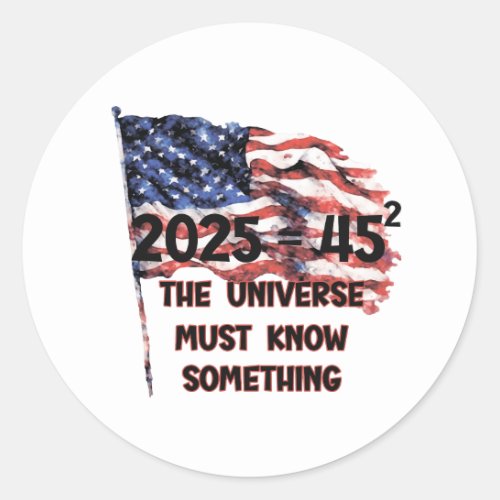 Americas flag FreedomPatriot Classic Round Sticker