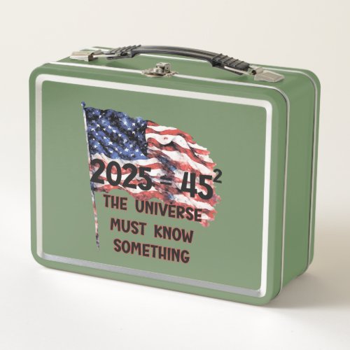 Americas flag FreedomPatriot Metal Lunch Box