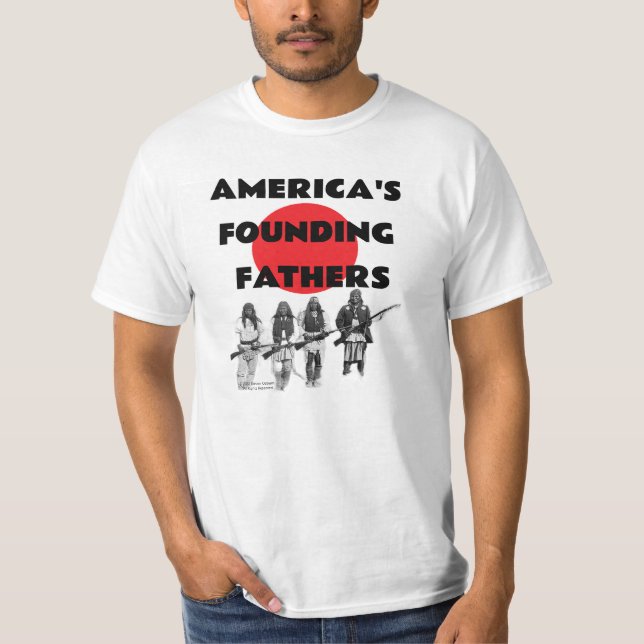 America's Founding Father's Native American Tshirt (Front)