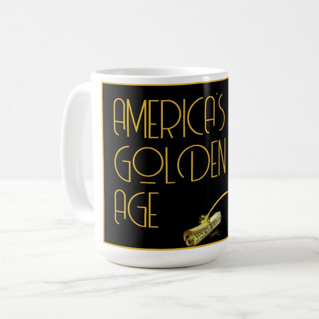America's Golden Age Coffee Mug (Front Left)