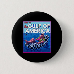 America's Gulf Mexico Presdent Sombrero Summer Button
