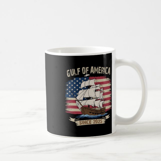 Americas Gulf Mexico Presdent Trump Est 2025 Ameri Coffee Mug (Right)