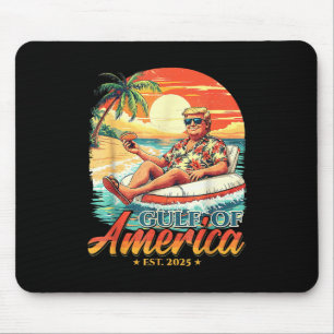 Americas Gulf Trump 2024 Retro Beach Usa America M Mouse Pad