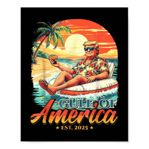 Americas Gulf Trump 2024 Retro Beach Usa America M Poster