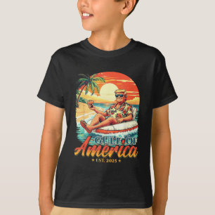 Americas Gulf Trump 2024 Retro Beach Usa America M T-Shirt