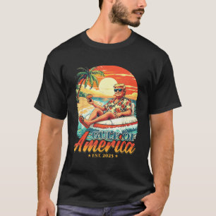 Americas Gulf Trump 2024 Retro Beach Usa America M T-Shirt