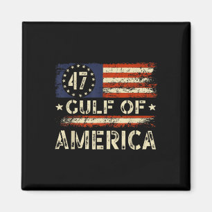 Americas Gulf Vintage American Flag Gulf Mexico Magnet