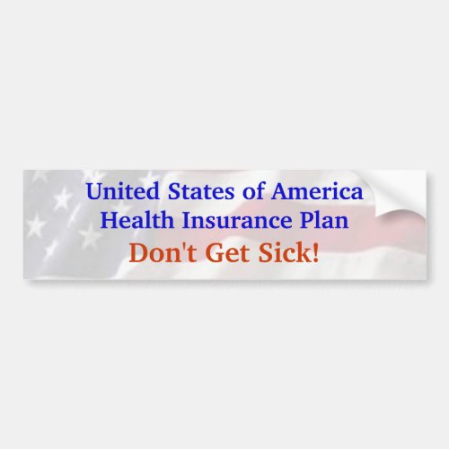 Americas Health Insurance Plan Bumper Sticker