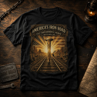 America's Iron Road Golden Spike T-Shirt