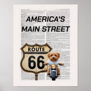 America's Main Street Route 66 Poster