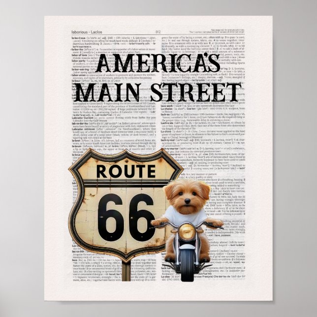 America's Main Street Route 66 Poster (Front)